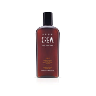 American Crew Classic 3 em 1 Shampoo, Condicionador e Gel de Banho