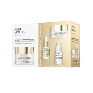 Anne Möller Livingoldâge Nutri Recovery Creme Facial Extra Rico SPF 15 50ml + Livingoldâge Nutri Recovery Night Cream Creme Facial de Noite 15ml + Livingoldage Total Recovery Sérum Facial 5ml + Rosage Concentrated Hyaluronic Acid Gel Facial 5ml