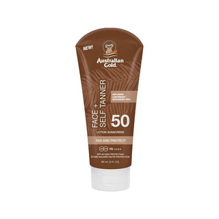 Australian Gold Face Sunscreen SPF 50 Self Tanner