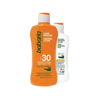 Babaria Sun Aloe Vera Protetor Solar SPF 30 200ml + After Sun Bálsamo 100ml