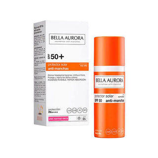 Bella Aurora Protetor Solar Facial Antimanchas SPF 50+ para Peles Normais a Secas