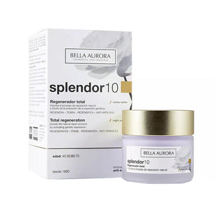 Bella Aurora Splendor 10 Creme Facial de Noite Regenerador, Antirrugas e Antienvelhecimento