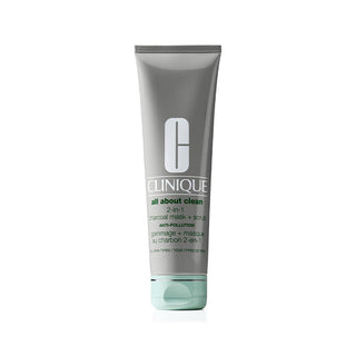Clinique All About Clean 2-In-1 Charcoal Mask + Scrub - Máscara Facial de Limpeza