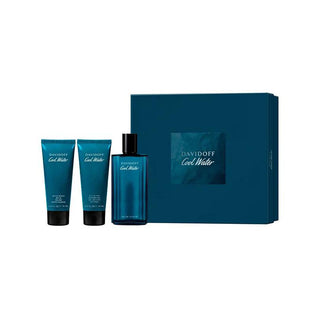 Davidoff Cool Water Man Eau de Toilette 125ml + Gel de Banho 75ml + Aftershave Bálsamo 75ml