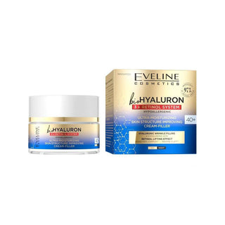 Eveline Cosmetics Bio Hyaluron 3x Retinol System - Creme Lifting de Dia e de Noite 40+