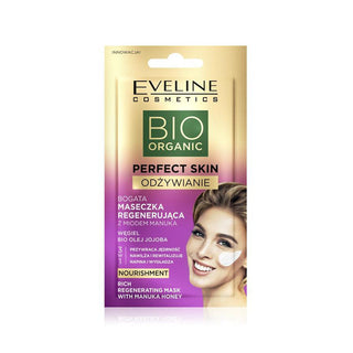 Eveline Cosmetics Bio Organic Perfect Skin Rich Regenerating Mask - Máscara de Regeneração Intensiva com Mel
