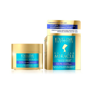Eveline Cosmetics Egyptian Miracle Face, Body and Hair Rescue Cream - Creme de Corpo