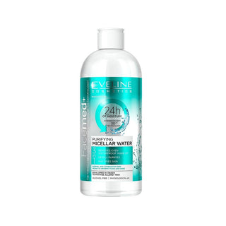 Eveline Cosmetics Facemed+ Água Micelar Purificante 3 em 1 para Peles Normais e Mistas