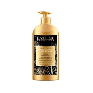 Eveline Cosmetics Luxury Expert 24K Gold Loção Corporal Nutritiva com Partículas de Ouro