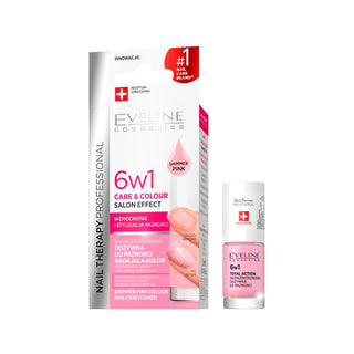 Eveline Cosmetics Nail Therapy Professional Care & Colour - Condicionador para Unhas 6 em 1