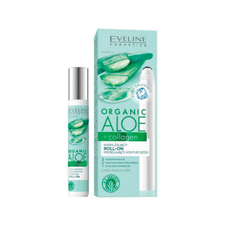 Eveline Cosmetics Organic Aloe & Collagen Roll On para Olhos com Efeito Hidratante