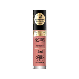 Eveline Cosmetics Wonder Match 4 em 1 - Blush e Batom Líquido