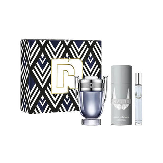 Paco Rabanne Invictus Eau de Toilette 100ml + Desodorizante em Spray 150ml + Mini Eau de Toilette 10ml