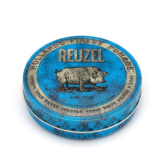 Reuzel Blue Pomade - Pomada Capilar com Fixação Forte e Brilho Intenso
