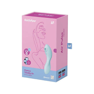 Satisfyer Curvy Trinity 5+ Blue Air Vibrator