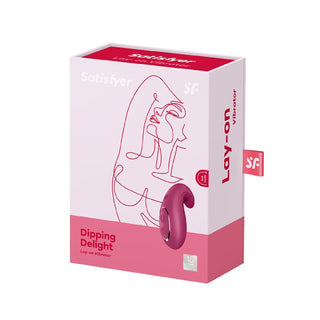 Satisfyer Dipping Delight Lay-On Vibrator Blackberry
