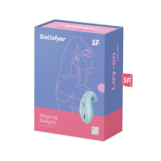 Satisfyer Dipping Delight Lay-On Vibrator Light Blue