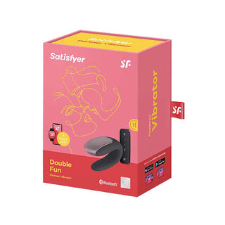 Satisfyer Double Fun Vibrator for Couples with Bluetooth Black