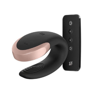 Satisfyer Double Love Vibrador para Casal com Bluetooth Preto