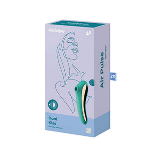 Satisfyer Dual Kiss Aire Vibrator with App Green
