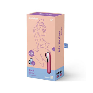 Satisfyer Dual Love Aire Vibrator with App and Bluetooth Pink