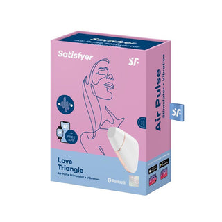 Satisfyer Love Triangle Estimulador e Vibrador com App e Bluetooth Branco