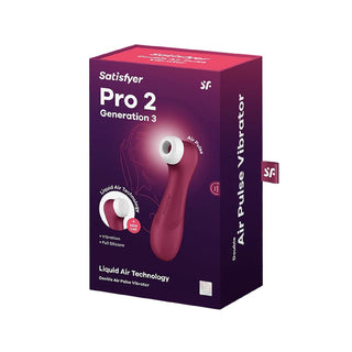 Satisfyer Pro 2 G 3 Vibrador Double Pulse de Aire Vermelho