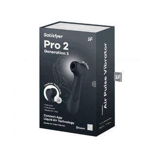 Satisfyer Pro 2 Aire Double Generation 3 Vibrator with App Black