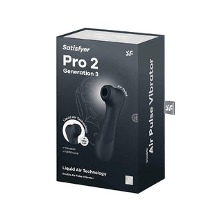 Satisfyer Pro 2 Aire Vibrator Double Generation 3 Black