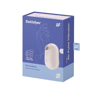 Satisfyer Pro To Go 2 Double Air Pulse Vibrator Beige