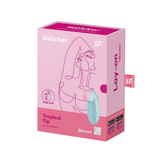 Satisfyer Tropical Tip Lay-On Vibrator Light Blue