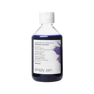Simply Zen Age Benefit & Moisturizing Whiteness Shampoo - Specific Shampoo for White or Bleached Hair