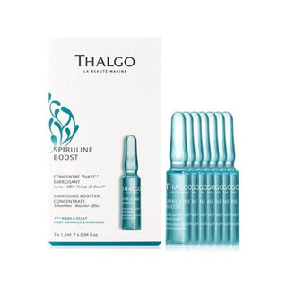 Thalgo Spiruline Boost Concentré Shot Énergisant Ampolas Tratamento Facial 7 Dias