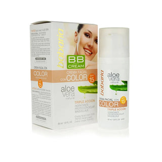 Babaria Aloe - BB Cream com Cor SPF 15