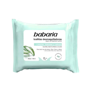 Babaria Aloe Vera - Toalhitas Desmaquilhantes