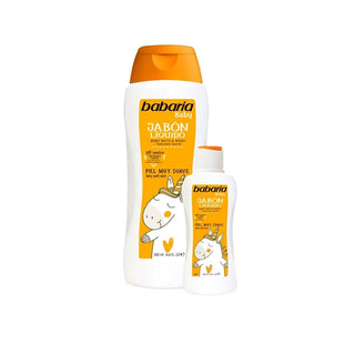 Babaria Baby Gel de Banho Suave 500ml + Mini Gel de Banho Suave 100ml