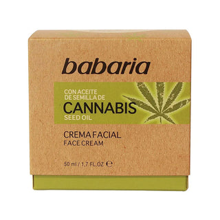 Babaria Cannabis - Creme Facial Hidratante para Peles Sensíveis