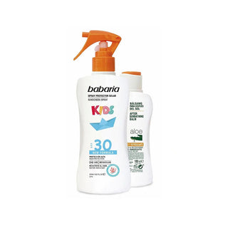 Babaria Kids Protetor Solar em Spray SPF 30 200ml + Aloe Vera After Sun Bálsamo 100ml