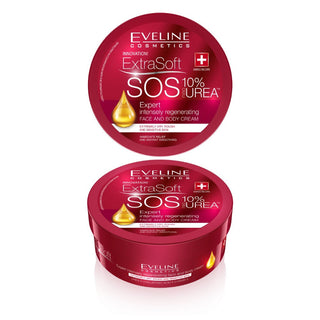 Eveline Cosmetics Extra Soft SOS 10% Ureia - Creme Intensivo Regenerador para Corpo e Rosto