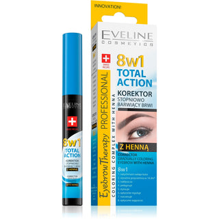 Eveline Cosmetics Eyebrow Therapy 8 em 1 Total Action Corretor para Sobrancelhas