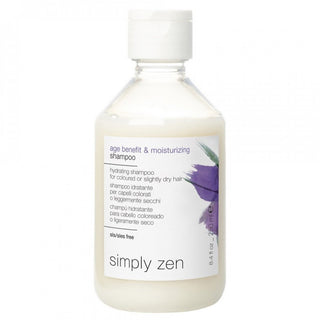 Simply Zen Age Benefit & Moisturizing Shampoo - Shampoo Hidratante para Cabelo com Coloração ou Ligeiramente Seco - Mykanto