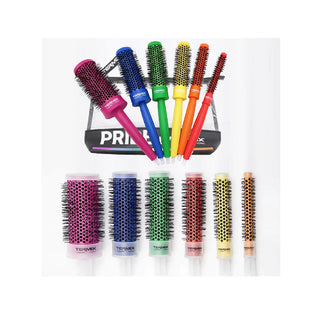 Termix Pride Necessaire + 6 x C-Ramic Escova para Cabelo Cerâmica