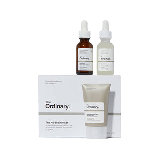 The Ordinary No Brainer Set Fatores Hidratantes Naturais + HA 30ml + Sérum Multipeptíde 30ml +  Granativa Retinóide 2% Emulsão 30ml