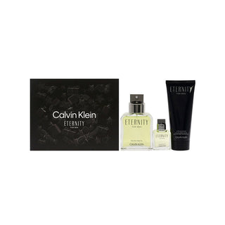 Calvin Klein Eternity for Men Eau de Toilette 100ml + Aftershave Balm 100ml + Mini Eau de Toilette 15ml