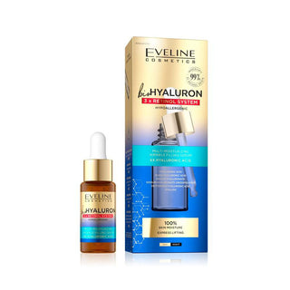 Eveline Cosmetics Bio Hyaluron 3x Retinol System - Multi-Moisturizing and Wrinkle Filling Serum