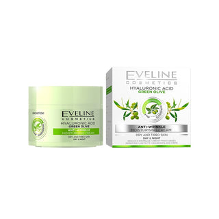 Eveline Cosmetics Creme Hidratante Antirrugas com Ácido Hialurónico para Peles Secas