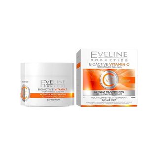 Eveline Cosmetics Creme Iluminador Antienvelhecimento com Vitamina C para Peles sem Brilho