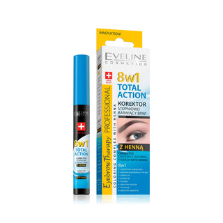 Eveline Cosmetics Eyebrow Therapy 8 em 1 Total Action Corretor para Sobrancelhas
