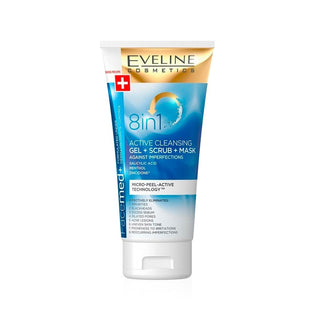 Eveline Cosmetics Facemed+ Cleansing Gel + Scrub + Anti-Imperfections Facial Mask 8 in 1