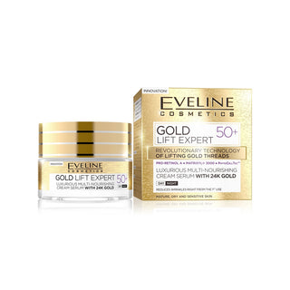 Eveline Cosmetics Gold Lift Expert Multinutritive Anti-Wrinkle Cream 50+